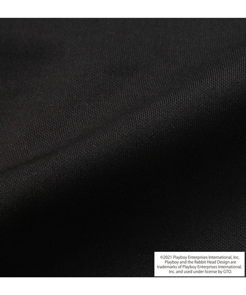 PLAYBOY（プレイボーイ）の「PLAYBOY プレイボーイ 刺繍&プリントジャージセット 大きいサイズ オーバーサイズ ビッグシルエット（ジャージ・メンズ・ブラック/オフホワイト・3L/4L/5L/6L）」の8枚目の写真