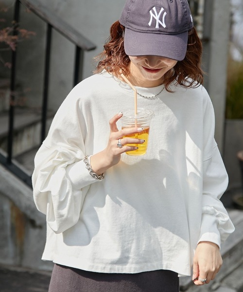 【ZOZOTOWN限定】リサイクルコットンボリュームスリーブロンTee