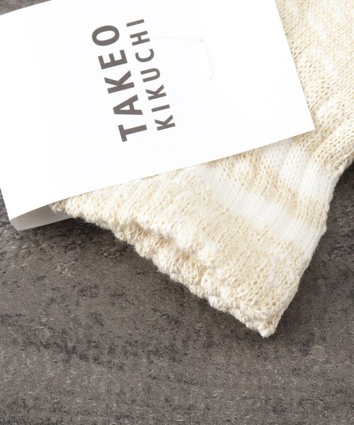 TAKEO KIKUCHI（タケオキクチ）の「◆スラブショートソックス（ソックス/靴下・メンズ・ネイビー/オレンジ/イエロー系その他・00）」の7枚目の写真