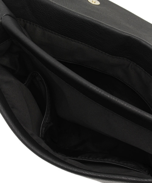 ROSE BUD（ローズバッド）の「(SMORK)J081 PU SHOULDER BAG （ショルダーバッグ・レディース・ブラック/ワイン・ONE SIZE）」の6枚目の写真