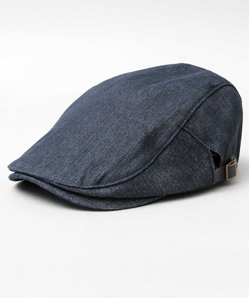 Ruben(ルーベン)の「デニム ヒッコリーストライプ ハンチング帽(ハンチング/ベレー帽・メンズ・ブラック/ネイビー/ストライプ・FREE)」の11枚目の写真