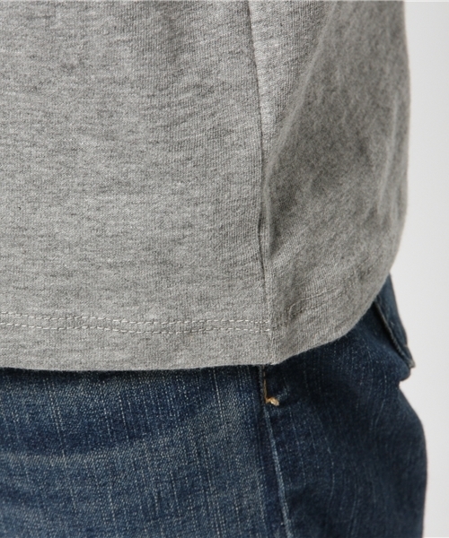 WEGO（ウィゴー）の「WEGO/スラブVネックポケTシャツ（Tシャツ/カットソー・メンズ・杢グレー/ブラック/ホワイト/ブルー・LARGE/SMALL/MEDIUM）」の6枚目の写真