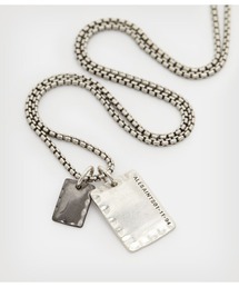 ALLSAINTS STERLING SILVER TAGS NECKLACE | ALLSAINTS スターリング シルバー タグ ネックレス