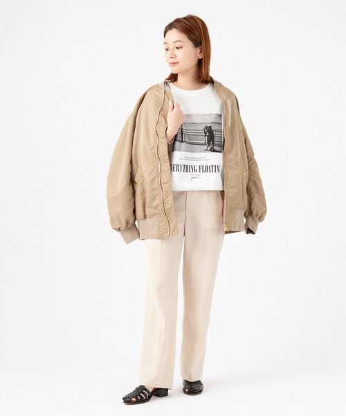 JOURNAL STANDARD（ジャーナルスタンダード）の「リネンブレンドスラックスパンツ（スラックス・レディース・ブラック/ベージュ・36/38）」の11枚目の写真