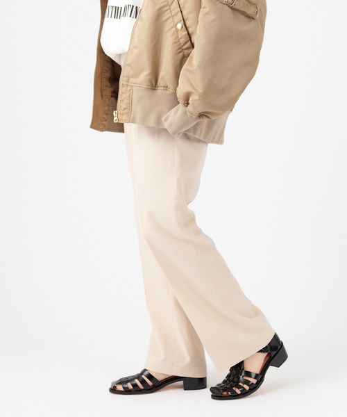 JOURNAL STANDARD（ジャーナルスタンダード）の「リネンブレンドスラックスパンツ（スラックス・レディース・ブラック/ベージュ・36/38）」の12枚目の写真