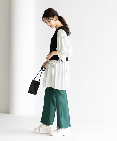 GeeRA(ジーラ)の「レイヤード風ドッキングチュニック(Tシャツ/カットソー・レディース・ブラック/ラベンダー・MEDIUM/LARGE/X-LARGE)」の9枚目の写真