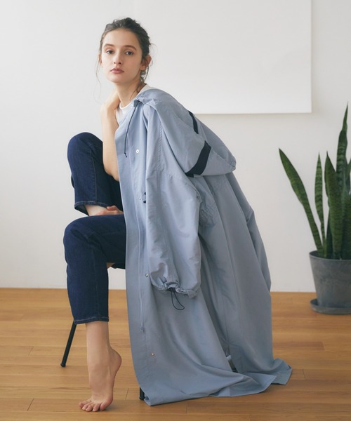 Julier Yoga and Relax（ジュリエヨガアンドリラックス）の「Julier ライトコート（その他アウター・レディース・ホワイト/ネイビー/ブルー・FREE）」の3枚目の写真