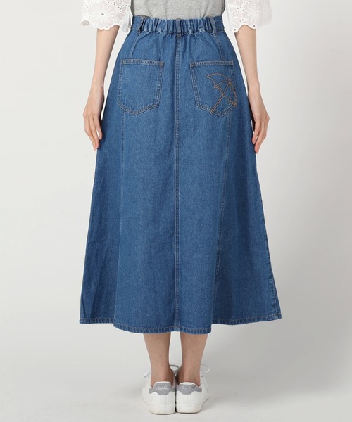 Arnold Palmer（アーノルドパーマー）の「ライトオンスデニム パネルロングスカート（デニムスカート・レディース・インディゴブルー/ライトインディゴブルー・M/L）」の7枚目の写真