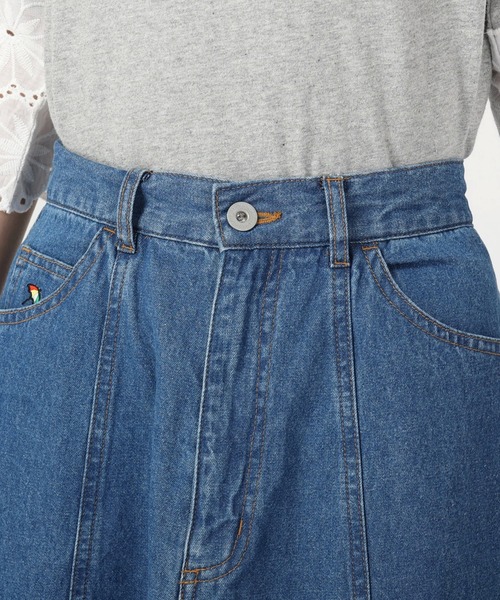 Arnold Palmer（アーノルドパーマー）の「ライトオンスデニム パネルロングスカート（デニムスカート・レディース・インディゴブルー/ライトインディゴブルー・M/L）」の8枚目の写真