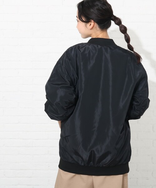 Cutie Blonde（キューティーブロンド）の「◆【S-L】ロングMA-1（ブルゾン・レディース・ナチュラル/ブラック/カーキ・03/01/02）」の18枚目の写真