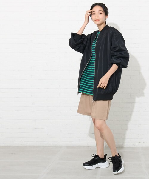 Cutie Blonde（キューティーブロンド）の「◆【S-L】ロングMA-1（ブルゾン・レディース・ナチュラル/ブラック/カーキ・03/01/02）」の15枚目の写真