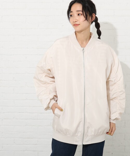 Cutie Blonde（キューティーブロンド）の「◆【S-L】ロングMA-1（ブルゾン・レディース・ナチュラル/ブラック/カーキ・03/01/02）」の16枚目の写真