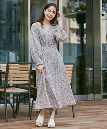 OPAQUE.CLIP | 小花柄ドルマンワンピース(ワンピース)