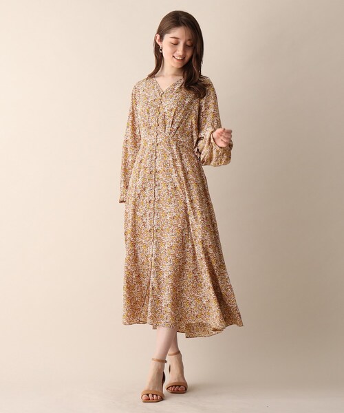 OPAQUE.CLIP（オペークドットクリップ）の「◆小花柄ドルマンワンピース（ワンピース・レディース・パープル系1/ホワイト系3/オレンジ系その他2・36/38）」の13枚目の写真