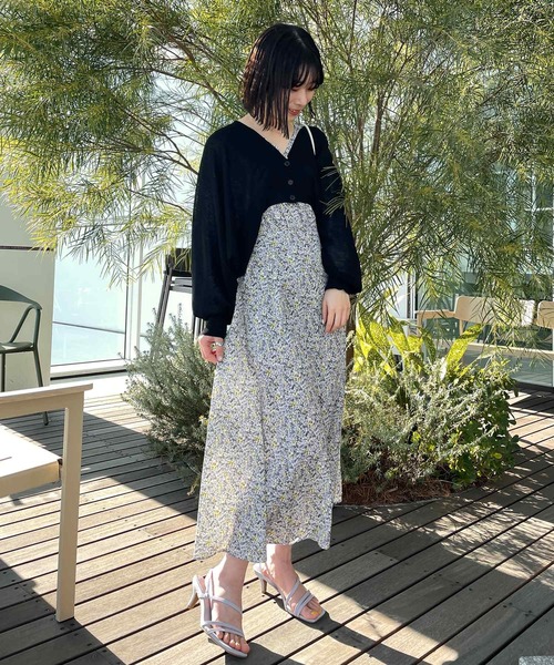 OPAQUE.CLIP（オペークドットクリップ）の「◆小花柄ドルマンワンピース（ワンピース・レディース・パープル系1/ホワイト系3/オレンジ系その他2・36/38）」の17枚目の写真