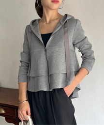 スポンジリバーバックフリルパーカー