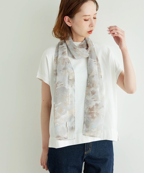 セール マーブルプリントシフォンロングスカーフ ストール ショール Rope Picnic ロペピクニック のファッション通販 Zozotown
