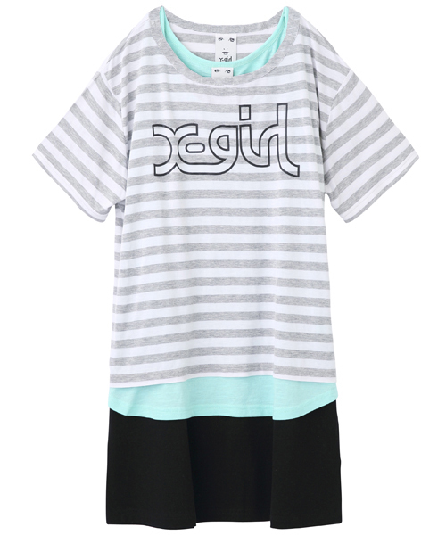 X-girl（エックスガール）の「【Zipper夏号掲載】3 PIECE SET DRESS（ワンピース・レディース・アッシュ/イエロー/ネイビー・1/2）」の15枚目の写真