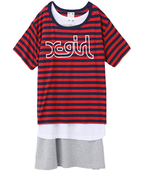 X-girl（エックスガール）の「【Zipper夏号掲載】3 PIECE SET DRESS（ワンピース・レディース・アッシュ/イエロー/ネイビー・1/2）」の16枚目の写真