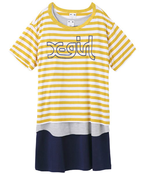 X-girl（エックスガール）の「【Zipper夏号掲載】3 PIECE SET DRESS（ワンピース・レディース・アッシュ/イエロー/ネイビー・1/2）」の17枚目の写真