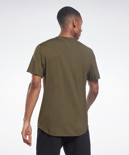 Reebok(リーボック)の「アクティブチル+ドリームブレンド Tシャツ / Activchill+ドリームブレンド T-Shirt(Tシャツ/カットソー・メンズ・アーミー/ベージュ系その他/ブラック/サックスブルー/ライトグレー・MEDIUM/LARGE/SMALL/X-LARGE/XX-LARGE/XXX-LARGE/X-SMALL)」の14枚目の写真