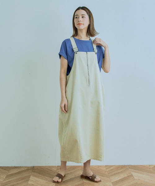 Kelen(ケレン)の「「KELEN/ ケレン」COCOON JUMPER SKIRT"LOOK"(スカート・レディース・チャコールグレー/カーキ/ライトベージュ・FREE)」の1枚目の写真