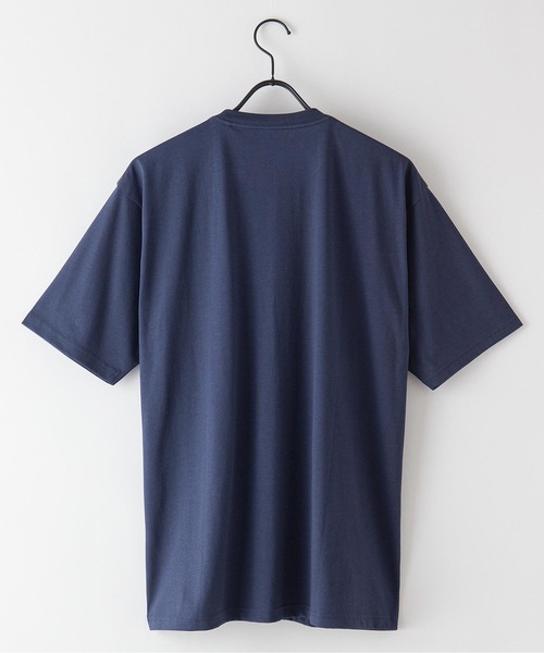 Blue Standard （ブルースタンダード）の「【BLUE STANDARD/ブルースタンダード】汗染みの目立ちにくいゼロステイン　汗シミ防止加工　撥水性　UVカット　胸ポケット付きクルーネックTシャツ（Tシャツ/カットソー・メンズ・ホワイト/ブラック/ダークグリーン/ネイビー/カーキ/サックスブルー/ピンク系その他/ダークベージュ/アーミー・SMALL/MEDIUM/X-LARGE/LARGE）」の11枚目の写真