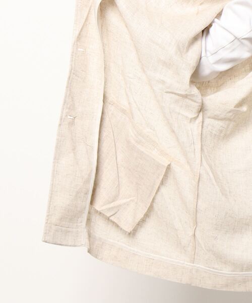 JUMELLE（ジュメロ）の「リネンウエストマークジャケット（テーラードジャケット・レディース・ベージュ・FREE）」の4枚目の写真