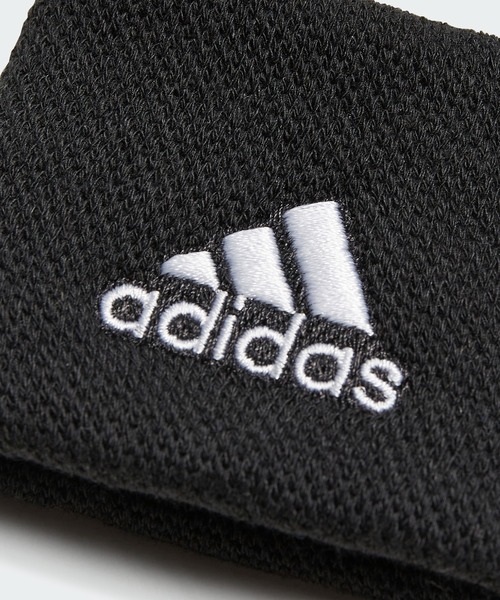 adidas(アディダス)の「テニス リストバンド S / アディダス(メンズ/レディース)(バングル/リストバンド・メンズ・ホワイト×ブラック/ピンク系その他/ブラック×ホワイト・LARGE)」の4枚目の写真