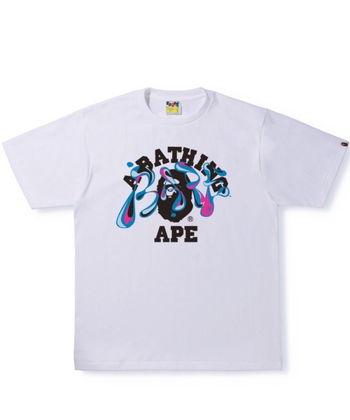トップス MARBLE CAMO LIQUID COLLEGE TEE A BATHING APE（アベイシングエイプ）の「MARBLE CAMO LIQUID