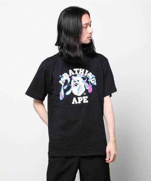 トップス MARBLE CAMO LIQUID COLLEGE TEE A BATHING APE（アベイシングエイプ）の「MARBLE CAMO LIQUID