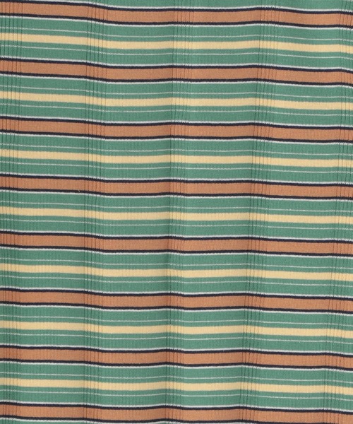 niko and...（ニコアンド）の「[MODE NORM CORE]マルチボーダー2WAYプルオーバー（Tシャツ/カットソー・レディース・ネイビー/オフホワイト/ライトグリーン・MEDIUM/LARGE）」の12枚目の写真