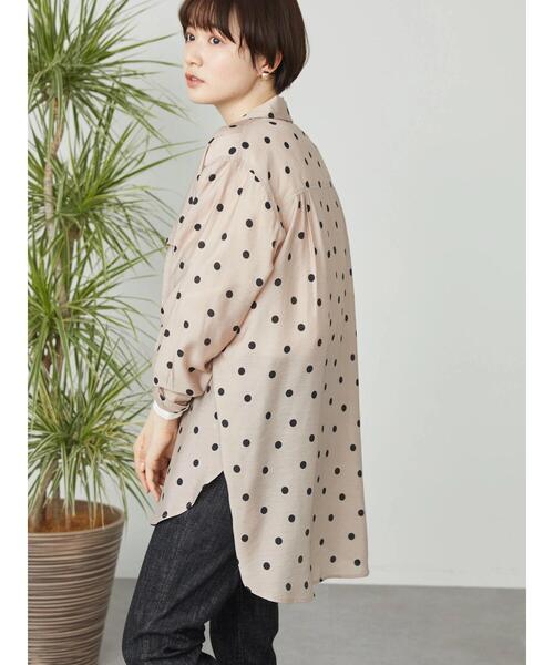 AMERICAN HOLIC(アメリカンホリック)の「開襟Wポケットシアーシャツ(シャツ/ブラウス・レディース・ブラック/ピンク・L/M)」の7枚目の写真