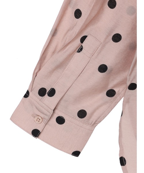 AMERICAN HOLIC(アメリカンホリック)の「開襟Wポケットシアーシャツ(シャツ/ブラウス・レディース・ブラック/ピンク・L/M)」の15枚目の写真