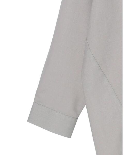 AMERICAN HOLIC（アメリカンホリック）の「イージーケアバックタックリラックススキッパーシャツ（シャツ/ブラウス・レディース・オフホワイト/グレイッシュベージュ・M/L）」の20枚目の写真