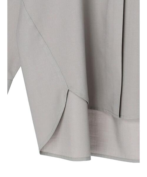 AMERICAN HOLIC（アメリカンホリック）の「イージーケアバックタックリラックススキッパーシャツ（シャツ/ブラウス・レディース・オフホワイト/グレイッシュベージュ・M/L）」の16枚目の写真