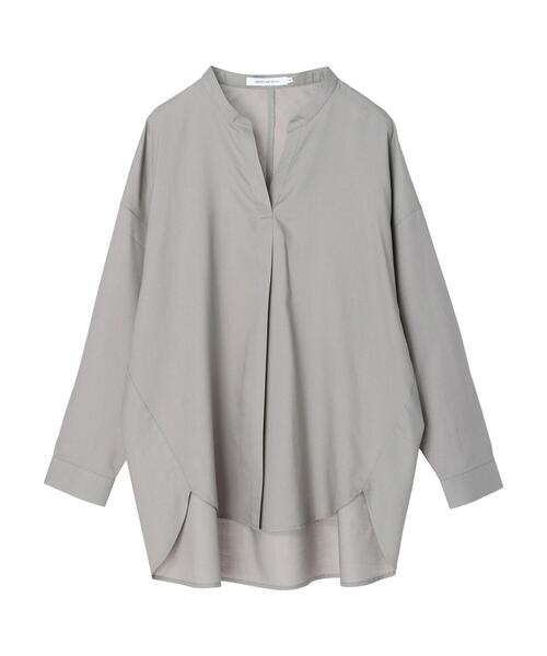 AMERICAN HOLIC（アメリカンホリック）の「イージーケアバックタックリラックススキッパーシャツ（シャツ/ブラウス・レディース・オフホワイト/グレイッシュベージュ・M/L）」の21枚目の写真