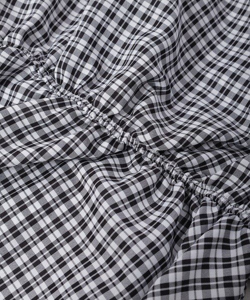 fifth（フィフス）の「【9周年記念】ペプラムチェックブラウス（シャツ/ブラウス・レディース・ブラック/ブルー・M）」の8枚目の写真