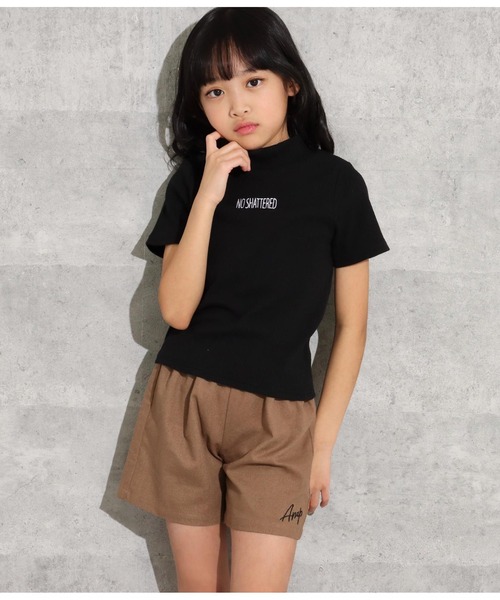 ANAP kids（アナップキッズ）の「リネン風セットアップ（シャツ/ブラウス・キッズ・アイボリー/ベージュ・130cm/110cm/120cm）」の8枚目の写真