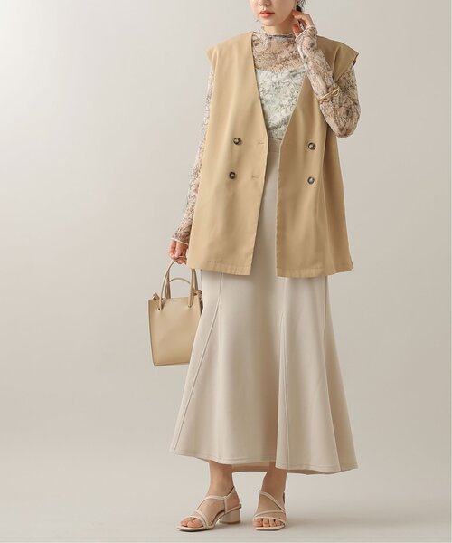 frames RAY CASSIN（フレームスレイカズン）の「シアーアートフラワーボトルネックプルオーバー（Tシャツ/カットソー・レディース・オフホワイト/ベージュ系・FREE）」の7枚目の写真