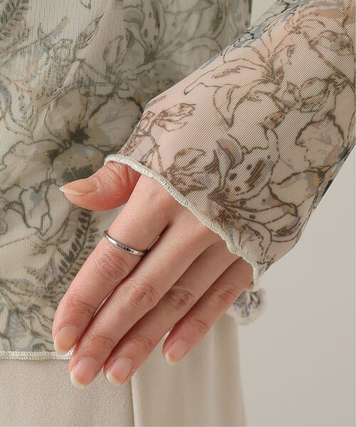 frames RAY CASSIN（フレームスレイカズン）の「シアーアートフラワーボトルネックプルオーバー（Tシャツ/カットソー・レディース・オフホワイト/ベージュ系・FREE）」の13枚目の写真