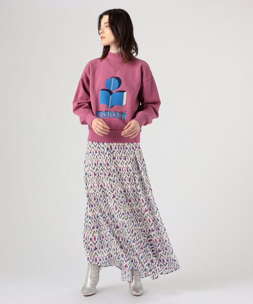 ISABEL MARANT（イザベルマラン）の「ISABEL MARANT ETOILE MOBY ロゴスエットプルオーバー（スウェット・レディース・ライトブルー/イエロー/ピンク・34/36）」の4枚目の写真