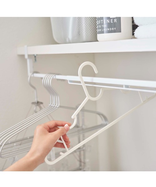 tower（タワー）の「WEB限定 tower 伸縮棚下収納ハンガー ホワイト（ランドリーグッズ・レディース・ホワイト・FREE）」の10枚目の写真