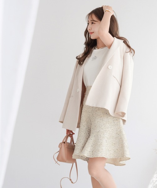 フリルヘム スカート風 ハーフパンツ Le Reve Vaniller その他パンツ Le Reve Vaniller ル レーヴ ヴァニレ のファッション通販 Zozotown