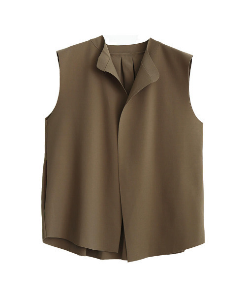 ISOOK(アイスー)の「Back tuck gillet / バックタックジレ(meg select)(その他アウター・レディース・ブラック/ブラウン・FREE)」の18枚目の写真