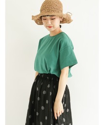 Samansa Mos2 | 【USAコットン】ベーシック半袖Tシャツ(Tシャツ/カットソー)