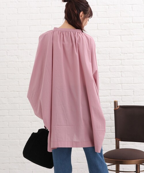SHOO・LA・RUE（シューラルー）の「◆スクエアポンチョシャツ（シャツ/ブラウス・レディース・ホワイト系/ブラック/ピンク系・00）」の7枚目の写真