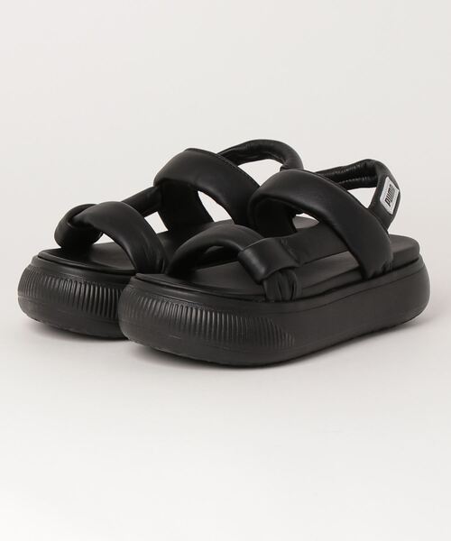 PUMA(プーマ)の「PUMA プーマ W SUEDE MAYU SUMMER スウェード マユ サマー 383379 02BLK/WHT(サンダル・レディース・ブラック・22.0cm/24.0cm/26.0cm/23.0cm/25.0cm)」の1枚目の写真