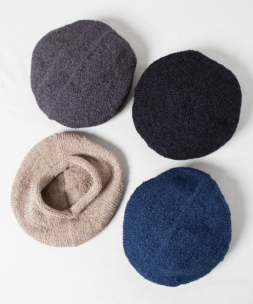 RACAL（ラカル）の「Japanese Paper Knit Tam Beret / 和紙混紡ニットタムベレー（ニットキャップ/ビーニー・メンズ・ブラック/グレー/ベージュ/ネイビー・FREE）」の16枚目の写真