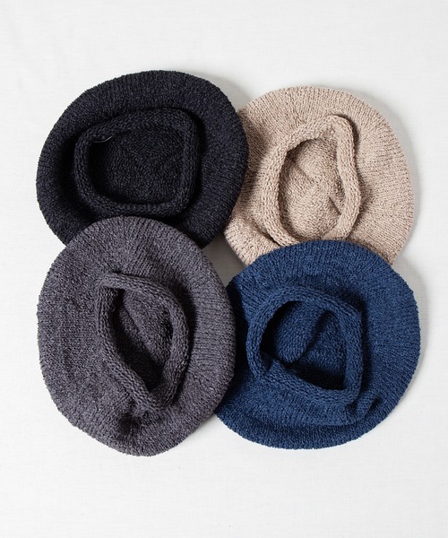 RACAL（ラカル）の「Japanese Paper Knit Tam Beret / 和紙混紡ニットタムベレー（ニットキャップ/ビーニー・メンズ・ブラック/グレー/ベージュ/ネイビー・FREE）」の11枚目の写真